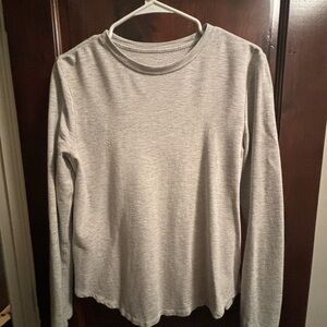 Love modal fleece long sleeve light grey size 6